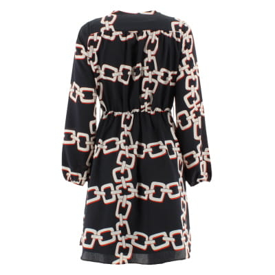 Robe bleue marine imprimée - Femme - Morgan - Taille 34 Très bon état - Vue 2 - 